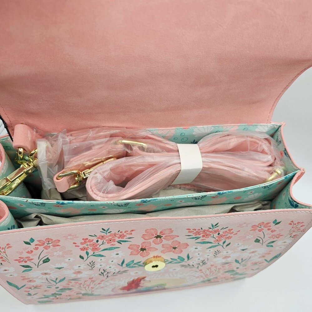 Loungefly Disney The Little Mermaid Ariel Floral Crossbody Bag - Picture 11 of 12